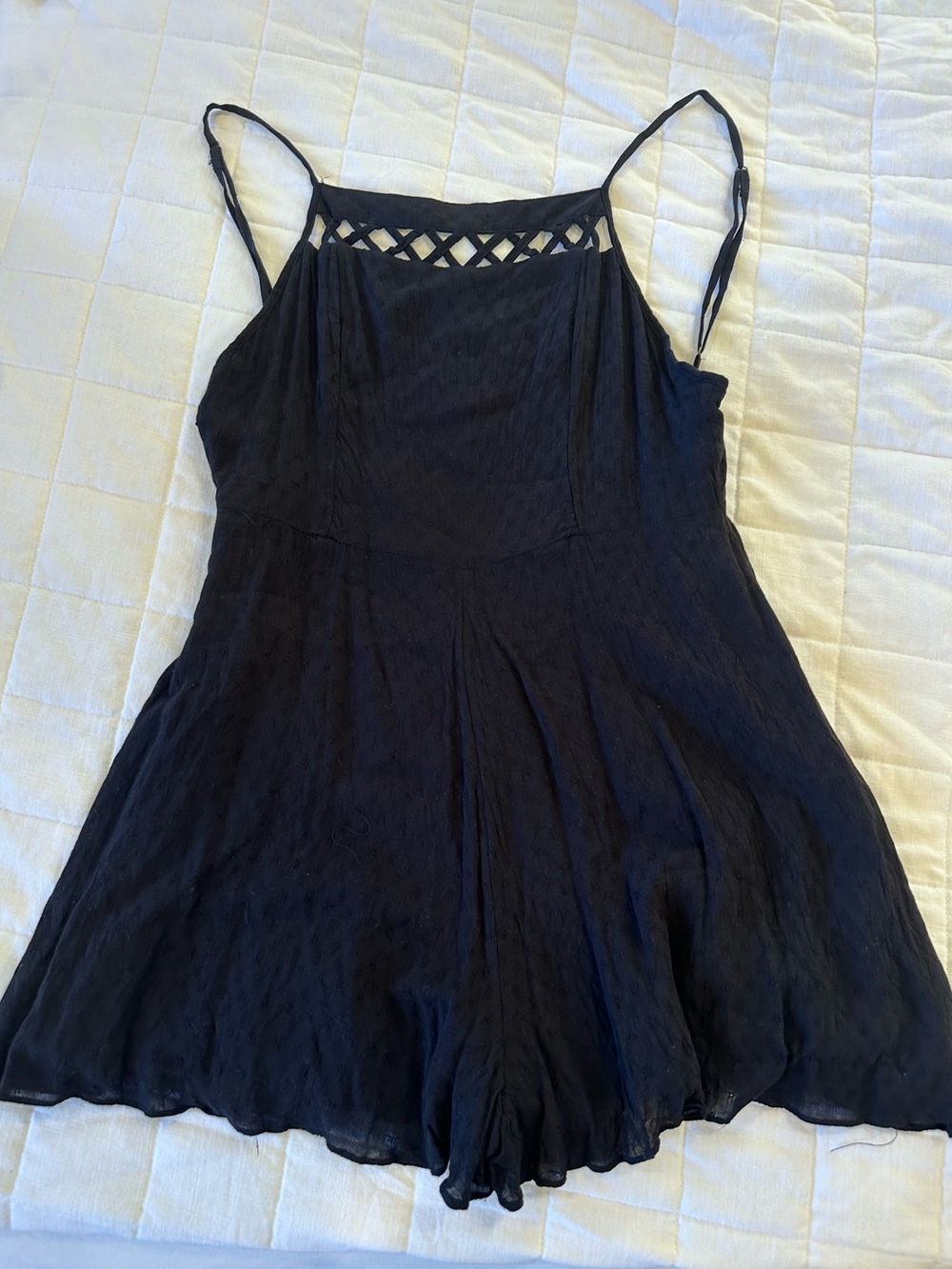 Kimchi Blue Black Romper - Ajustable Straps